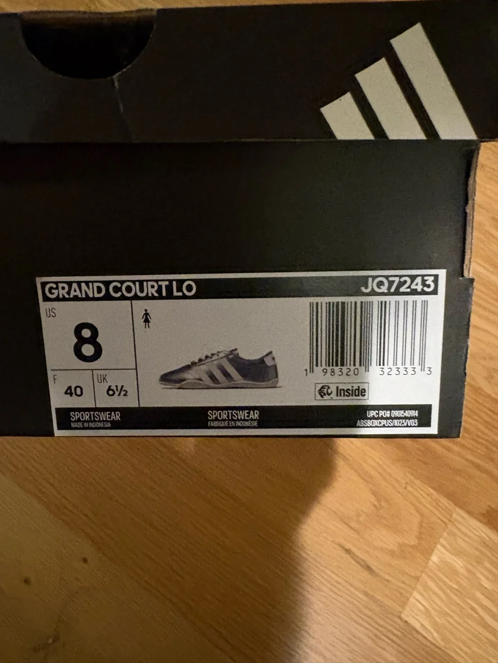 adidas Women's Grand Court Lo Sneakers - Silver/White - Picture 7 of 7